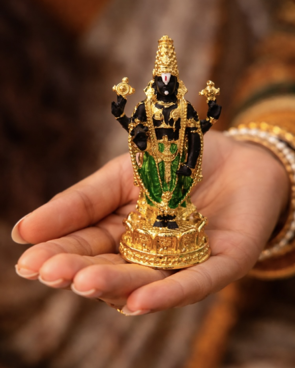 Lord Balaji - 24kt Gold Plated Idol