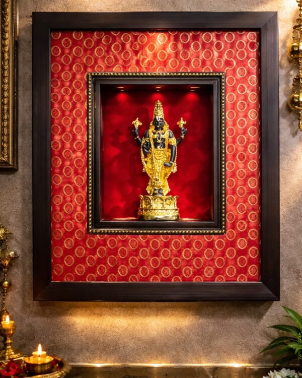 Lord Balaji Emerald Darshan Aura Frame