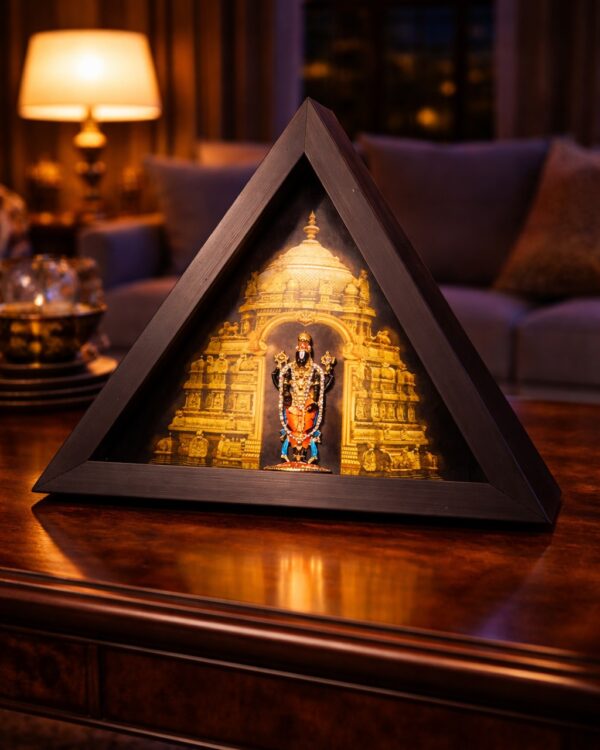 Lord Balaji Anandanilayam Triangle Sanctrum Frame
