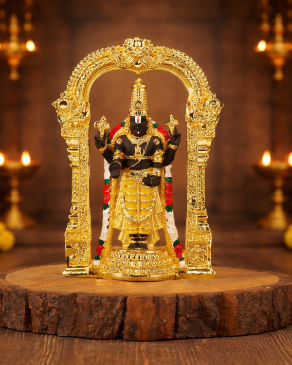 Lord Balaji - 24kt Gold Electroplated Idol