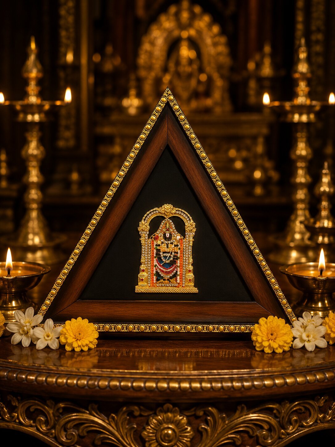 Lord Balaji - Gold Plated Idol